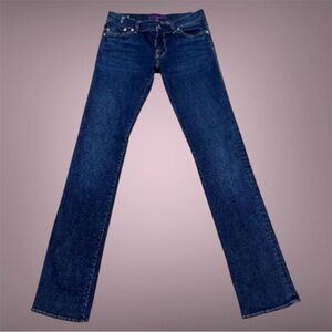 Victoria Beckham DVB Straight Leg Premium Denim Jeans 26x34 LNWO Tags